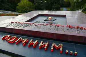 В Петрозаводске женщина унесла цветы с мемориала погибшим медикам